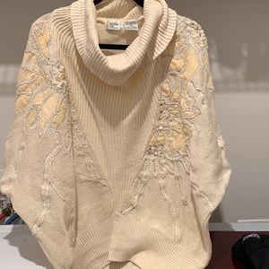 Vintage Bonnie and Bill by Holly cream sweater size Large